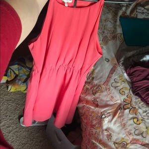 pink/coral dress